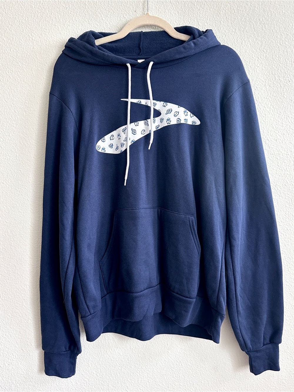 Brooks Retro-Style Marathon Vintage Sweatshirt Hoodie Navy Blue (M) NEW/UNWORN!